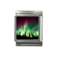 Aurora Borealis Northern Lights Forest Trees Woods Italian Charm (13mm) by danenraven