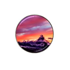 Matterhorn Mountains Sunset Dusk Snow Winter Hat Clip Ball Marker (4 Pack) by danenraven