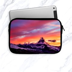 Matterhorn Mountains Sunset Dusk Snow Winter Apple Ipad Mini Zipper Cases by danenraven