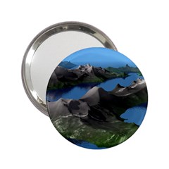 Mountain Landscape Rocky Rocks Geology Scenic 2 25  Handbag Mirrors by danenraven