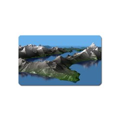 Mountain Landscape Rocky Rocks Geology Scenic Magnet (name Card) by danenraven