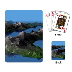 Mountain Landscape Rocky Rocks Geology Scenic Playing Cards Single Design (rectangle) by danenraven