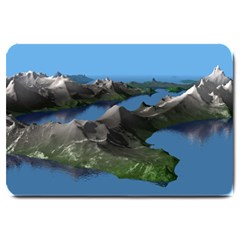 Mountain Landscape Rocky Rocks Geology Scenic Large Doormat by danenraven