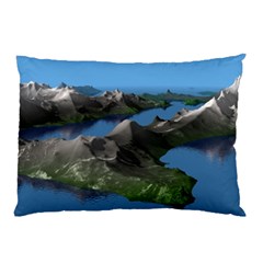 Mountain Landscape Rocky Rocks Geology Scenic Pillow Case by danenraven