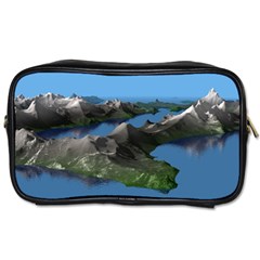 Mountain Landscape Rocky Rocks Geology Scenic Toiletries Bag (one Side) by danenraven