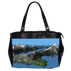 Mountain Landscape Rocky Rocks Geology Scenic Oversize Office Handbag (2 Sides) by danenraven