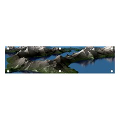 Mountain Landscape Rocky Rocks Geology Scenic Banner And Sign 4  X 1 