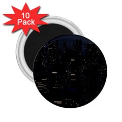 City Night Urban Downtown Science Tower Halo 2 25  Magnets (10 Pack)  by danenraven