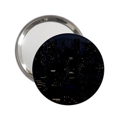 City Night Urban Downtown Science Tower Halo 2 25  Handbag Mirrors by danenraven