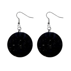 City Night Urban Downtown Science Tower Halo Mini Button Earrings by danenraven