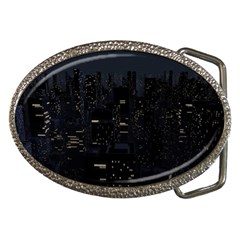 City Night Urban Downtown Science Tower Halo Belt Buckles by danenraven