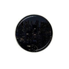 City Night Urban Downtown Science Tower Halo Hat Clip Ball Marker (10 Pack) by danenraven