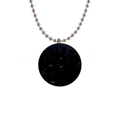 City Night Urban Downtown Science Tower Halo 1  Button Necklace by danenraven