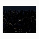 City Night Urban Downtown Science Tower Halo Small Glasses Cloth (2 Sides) Front