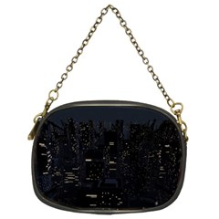 City Night Urban Downtown Science Tower Halo Chain Purse (two Sides) by danenraven