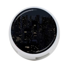 City Night Urban Downtown Science Tower Halo 4-port Usb Hub (two Sides) by danenraven