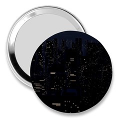 City Night Urban Downtown Science Tower Halo 3  Handbag Mirrors by danenraven