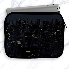 City Night Urban Downtown Science Tower Halo Apple Ipad 2/3/4 Zipper Cases by danenraven