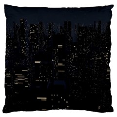 City Night Urban Downtown Science Tower Halo Standard Flano Cushion Case (two Sides) by danenraven