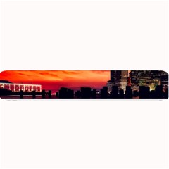 New York City Urban Skyline Harbor Bay Reflections Small Bar Mat by danenraven