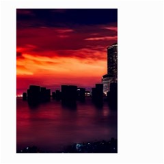 New York City Urban Skyline Harbor Bay Reflections Large Garden Flag (two Sides) by danenraven