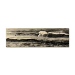 Sea Ocean Waves Sunset Sunrise Rough Seas Nature Black White Sticker Bumper (100 Pack) by danenraven