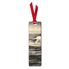 Sea Ocean Waves Sunset Sunrise Rough Seas Nature Black White Small Book Marks by danenraven