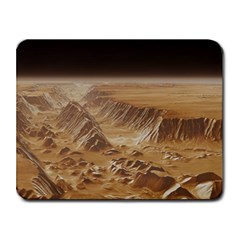 Mars Crater Planet Canyon Cliff Nasa Astronomy Small Mousepad by danenraven