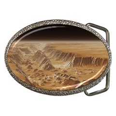 Mars Crater Planet Canyon Cliff Nasa Astronomy Belt Buckles by danenraven