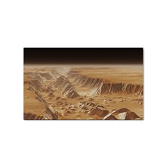 Mars Crater Planet Canyon Cliff Nasa Astronomy Sticker Rectangular (10 Pack) by danenraven