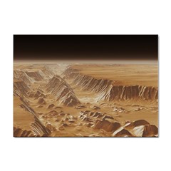 Mars Crater Planet Canyon Cliff Nasa Astronomy Sticker A4 (10 Pack) by danenraven