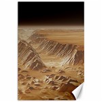 Mars Crater Planet Canyon Cliff Nasa Astronomy Canvas 24  x 36  23.35 x34.74  Canvas - 1