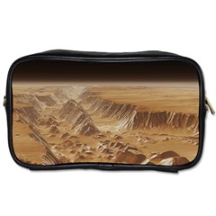 Mars Crater Planet Canyon Cliff Nasa Astronomy Toiletries Bag (two Sides) by danenraven