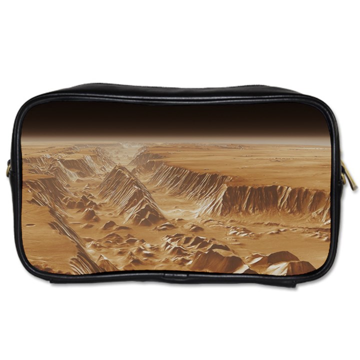 Mars Crater Planet Canyon Cliff Nasa Astronomy Toiletries Bag (Two Sides)