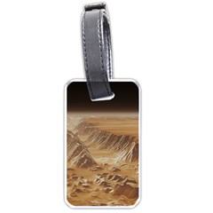 Mars Crater Planet Canyon Cliff Nasa Astronomy Luggage Tag (one Side) by danenraven