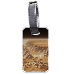 Mars Crater Planet Canyon Cliff Nasa Astronomy Luggage Tag (two Sides)