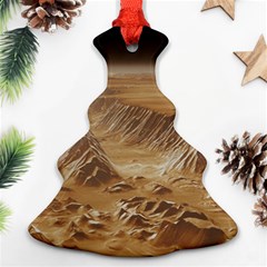 Mars Crater Planet Canyon Cliff Nasa Astronomy Ornament (christmas Tree) 