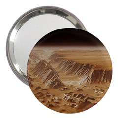 Mars Crater Planet Canyon Cliff Nasa Astronomy 3  Handbag Mirrors by danenraven