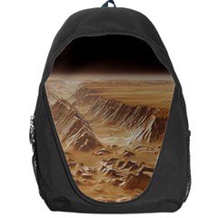 Mars Crater Planet Canyon Cliff Nasa Astronomy Backpack Bag by danenraven