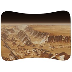 Mars Crater Planet Canyon Cliff Nasa Astronomy Velour Seat Head Rest Cushion by danenraven