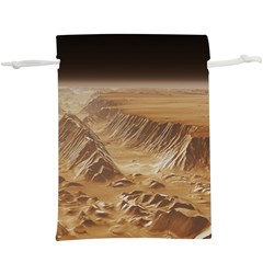 Mars Crater Planet Canyon Cliff Nasa Astronomy Lightweight Drawstring Pouch (xl) by danenraven