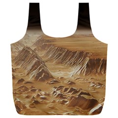 Mars Crater Planet Canyon Cliff Nasa Astronomy Full Print Recycle Bag (xxl) by danenraven