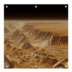 Mars Crater Planet Canyon Cliff Nasa Astronomy Banner And Sign 4  X 4 