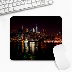 New York City Panorama Urban Hudson River Water Large Mousepad by danenraven