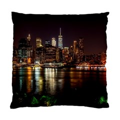 New York City Panorama Urban Hudson River Water Standard Cushion Case (two Sides) by danenraven