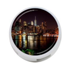 New York City Panorama Urban Hudson River Water 4-port Usb Hub (two Sides) by danenraven