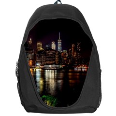 New York City Panorama Urban Hudson River Water Backpack Bag by danenraven