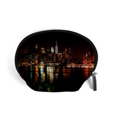 New York City Panorama Urban Hudson River Water Accessory Pouch (small) by danenraven