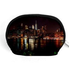 New York City Panorama Urban Hudson River Water Accessory Pouch (medium) by danenraven