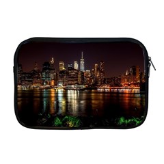 New York City Panorama Urban Hudson River Water Apple Macbook Pro 17  Zipper Case by danenraven